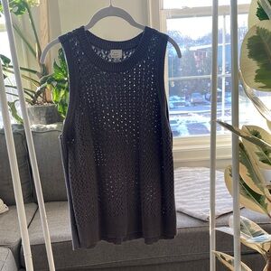 Army Green Knit Tank Top